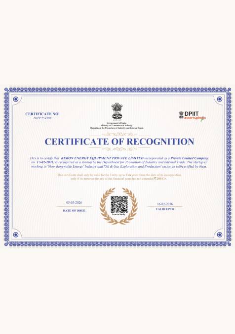 Recognition Certificate